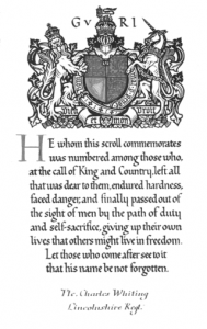 Charles Whiting death scroll